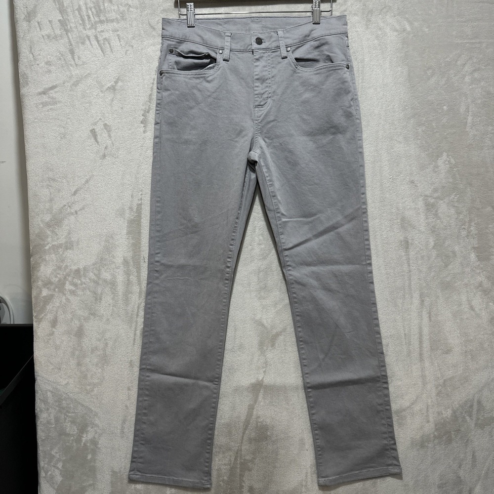 Brooks Brothers Light Gray Cotton Classic Chino Pants Mens 32x32 Straight Casual